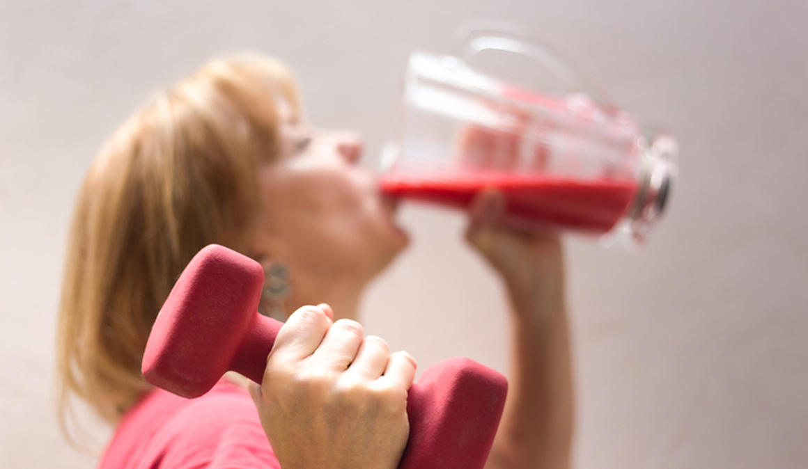 Batido proteico de fresas para ganar masa muscular
