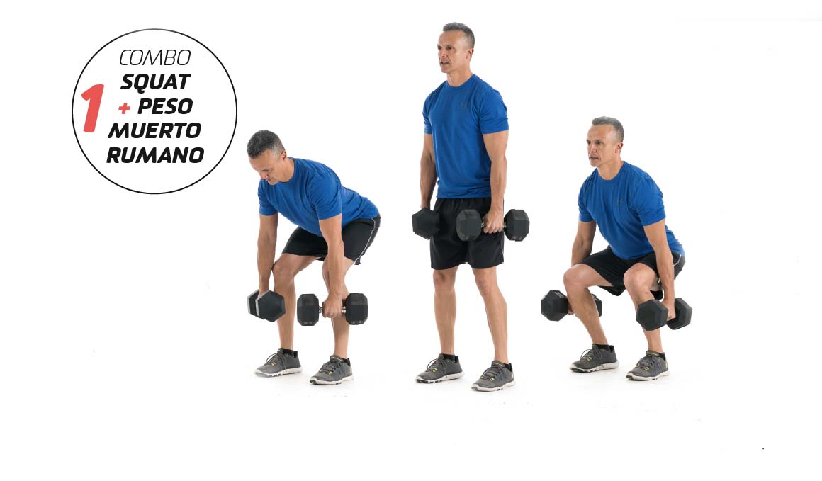 Consigue unas piernas muy fuertes con mancuernas