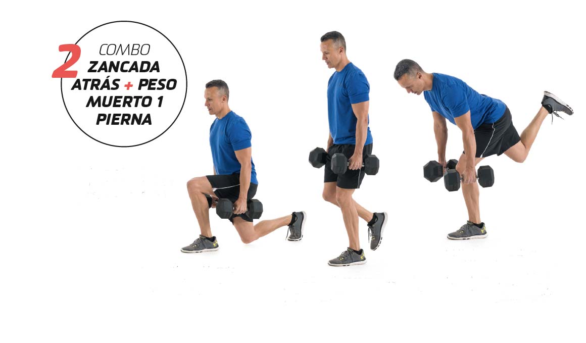 Consigue unas piernas muy fuertes con mancuernas