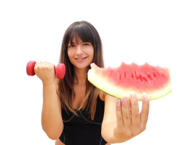 Batido de sandía para la hidratación deportista en verano