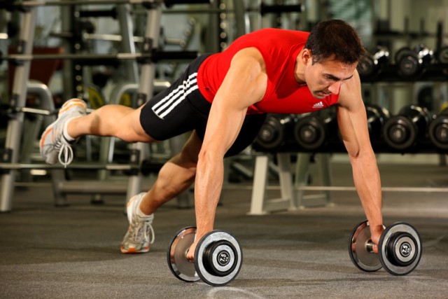 Ponte en forma con mancuernas