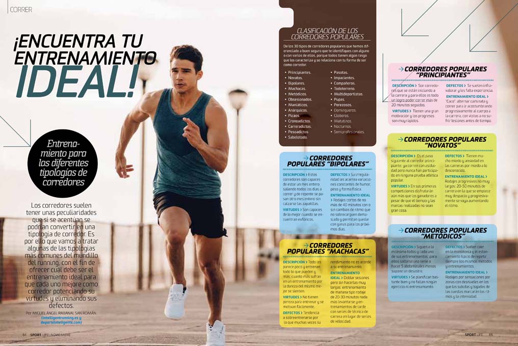 Sport Life de noviembre llega al quiosco, y en portada el maratoniano más rápido de la historia