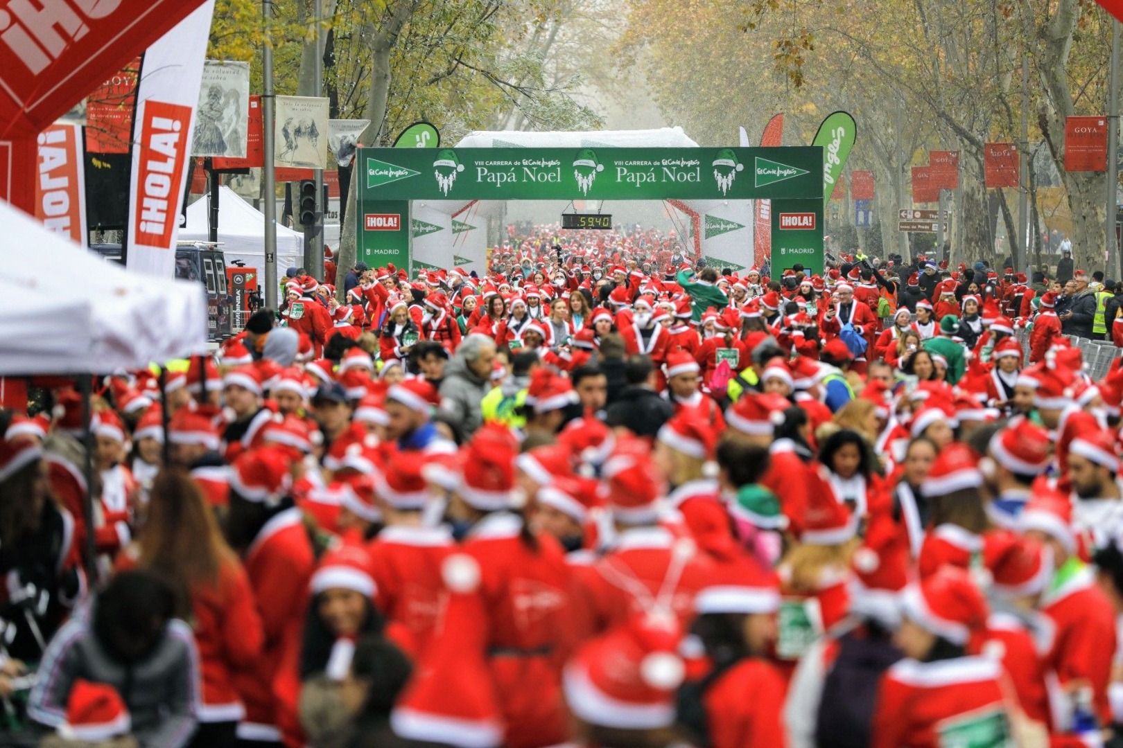 Más de 6.000 "papanoles" corredores en Madrid