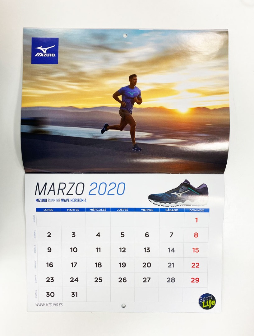 ¡No te pierdas el calendario fitness 2020 de Mizuno y Sport Life!