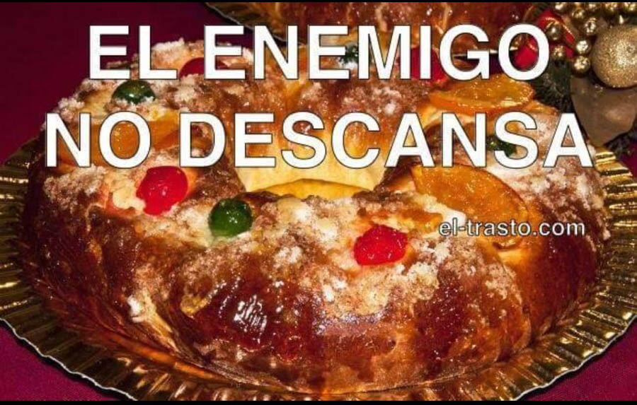 Ya sólo nos queda el Roscón de Reyes, vamos a quemarlo!!!