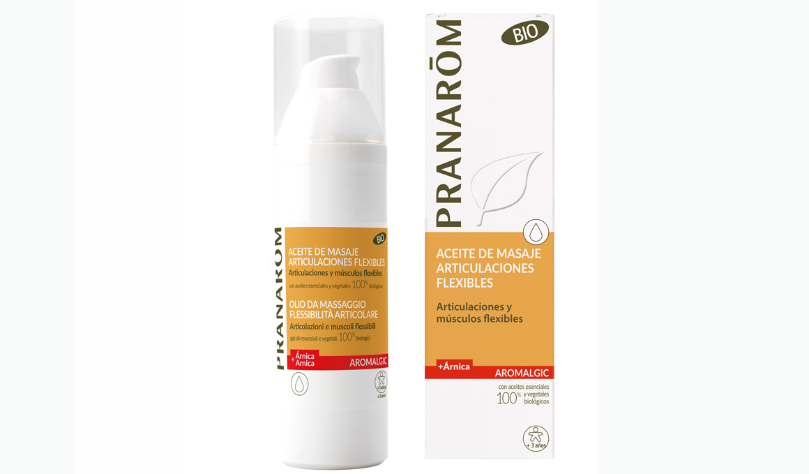 Aceite de masaje en spray con aceites esenciales Aromalgic 