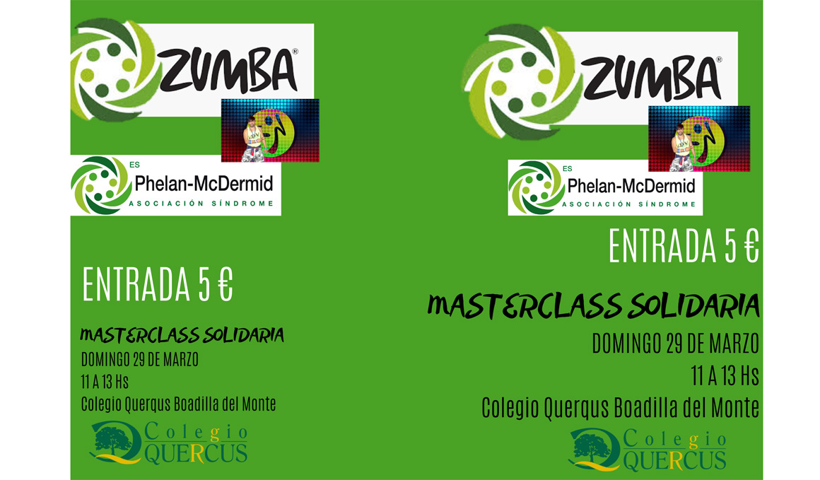 Masterclass de Zumba Solidaria por el Síndrome de Phelan-MacDermid