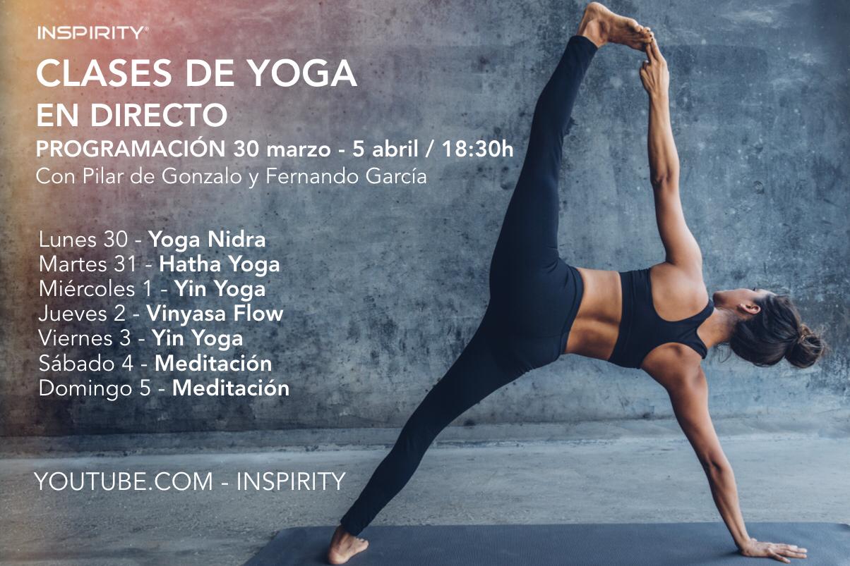 Clases de Yoga en Directo con Inspirity