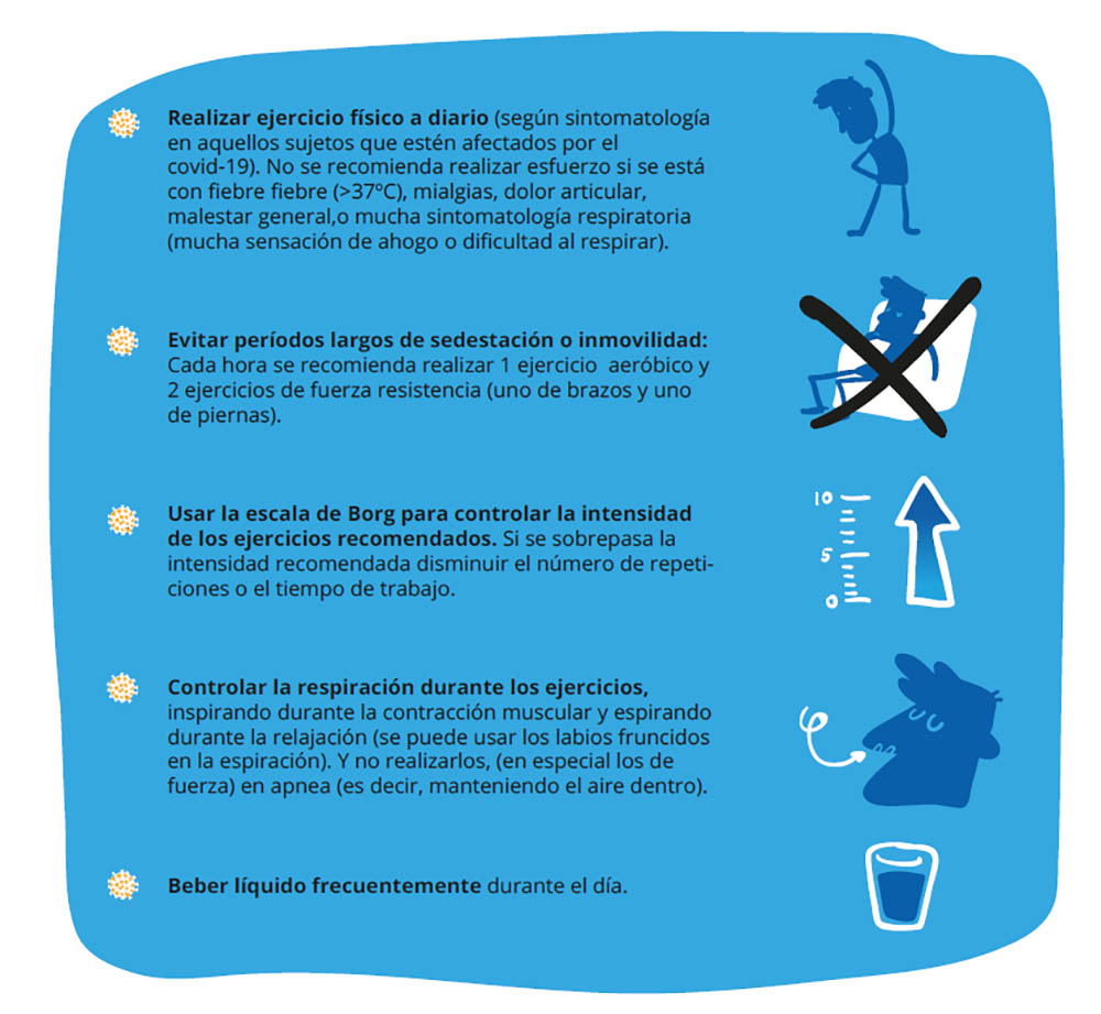 Recuperación física para los que han superado el COVID-19