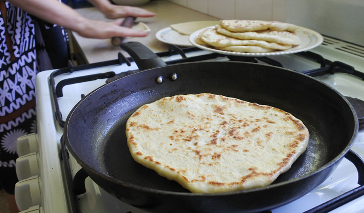 Receta de pan indio naan sin levadura ni horno