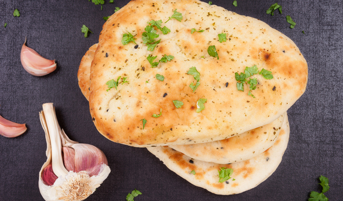 Receta de pan indio naan sin levadura ni horno
