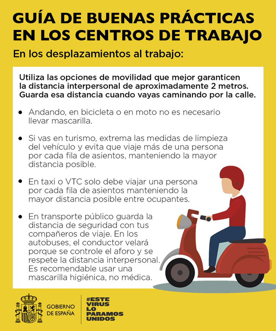 ¿Si voy en bici tengo que llevar mascarilla?