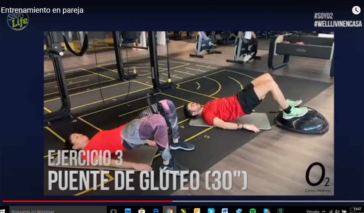 Entrena en pareja con este vídeo