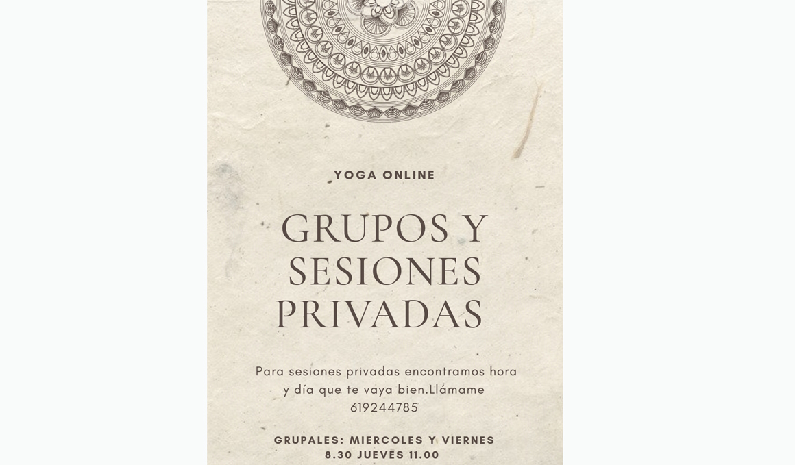 Yoga online con Silvia Jaen