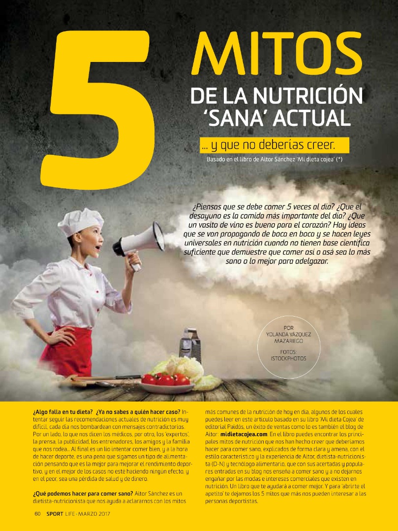 Mitos de la nutrición sana