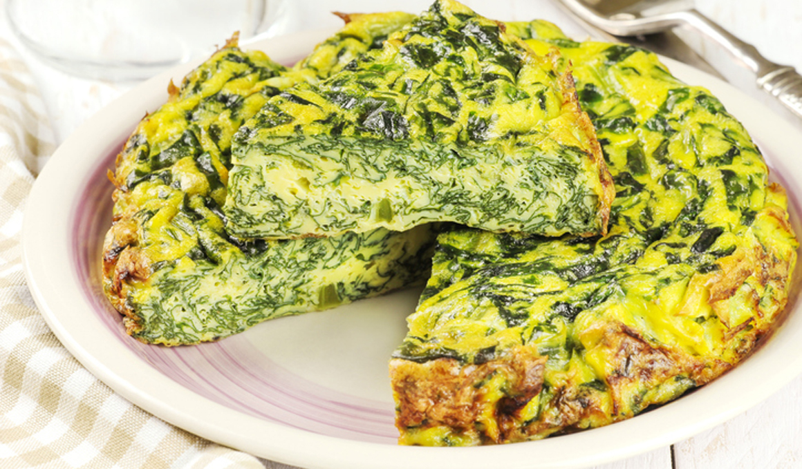 Receta de tortilla de kale