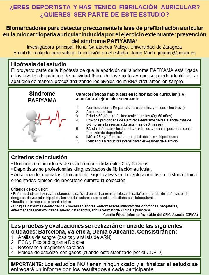 ¿Eres deportista y has tenido fibrilación auricular? ¡Te necesitamos para este estudio que ayudará a prevenirla!