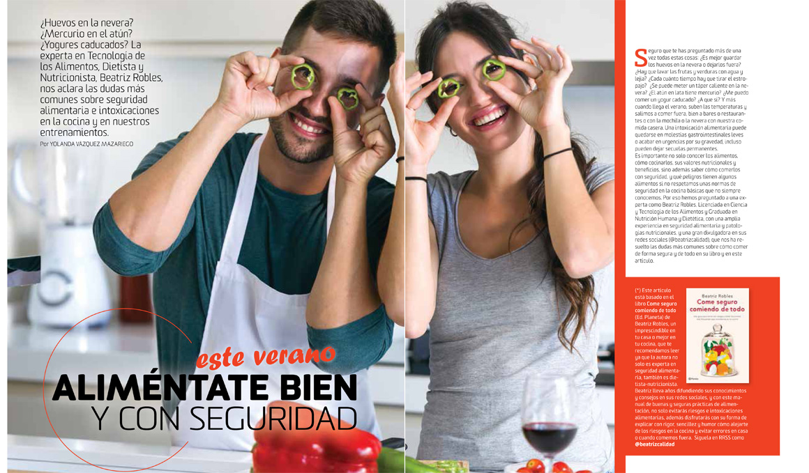 Entrevistamos a Beatriz Robles, Dietista-Nutricionista y autora del libro Come Seguro comiendo de todo