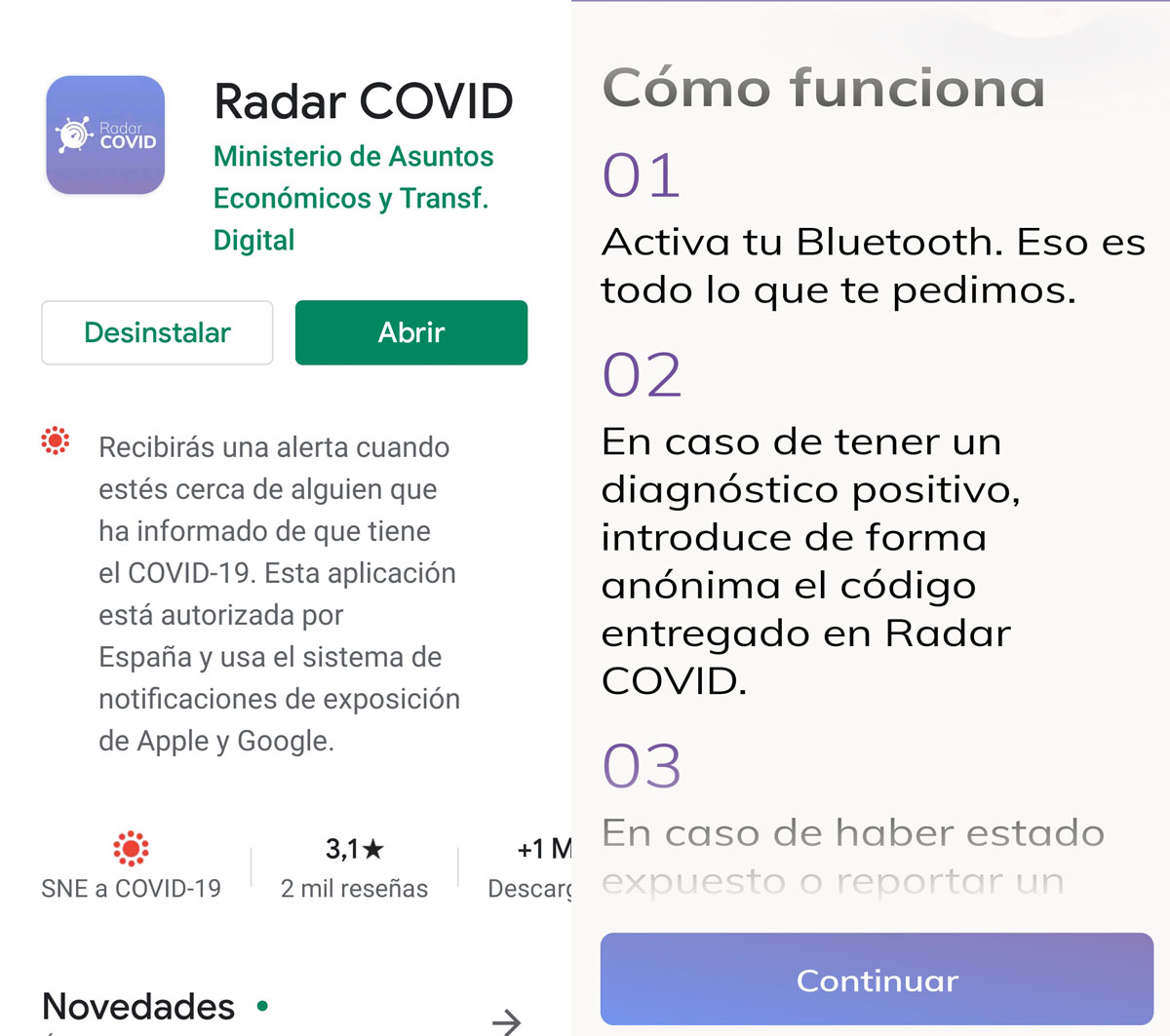 Pedro Sánchez recomienda a las CC.AA. utilizar la App Radar COVID