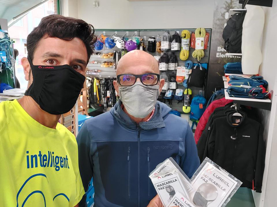 Lurbel mejora su mascarilla y la hace específica para deportistas 