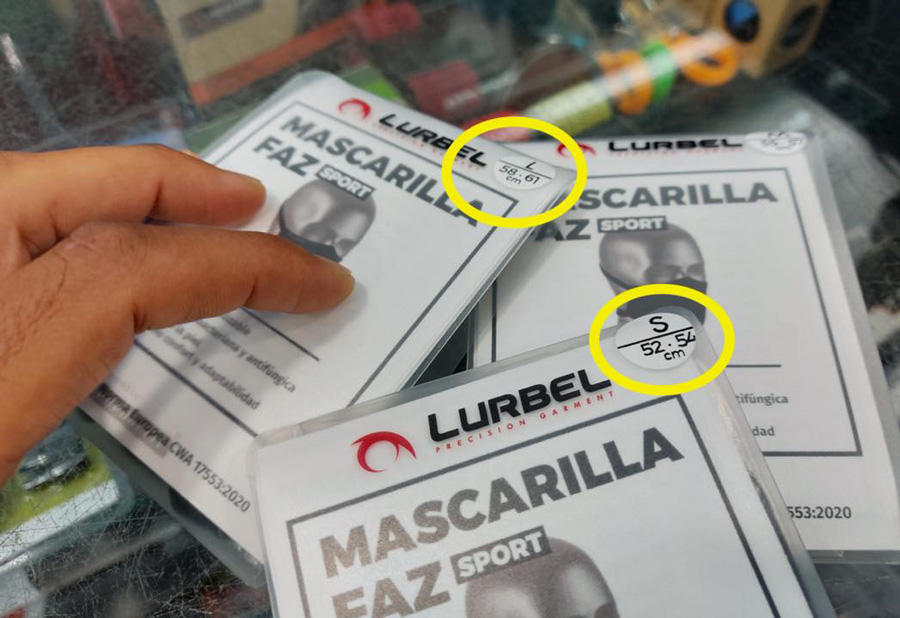 Lurbel mejora su mascarilla y la hace específica para deportistas 